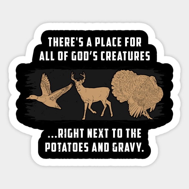 Funny Hunting Hunter Eat Meat BBQ Grillmaster Gift Sticker by Dolde08